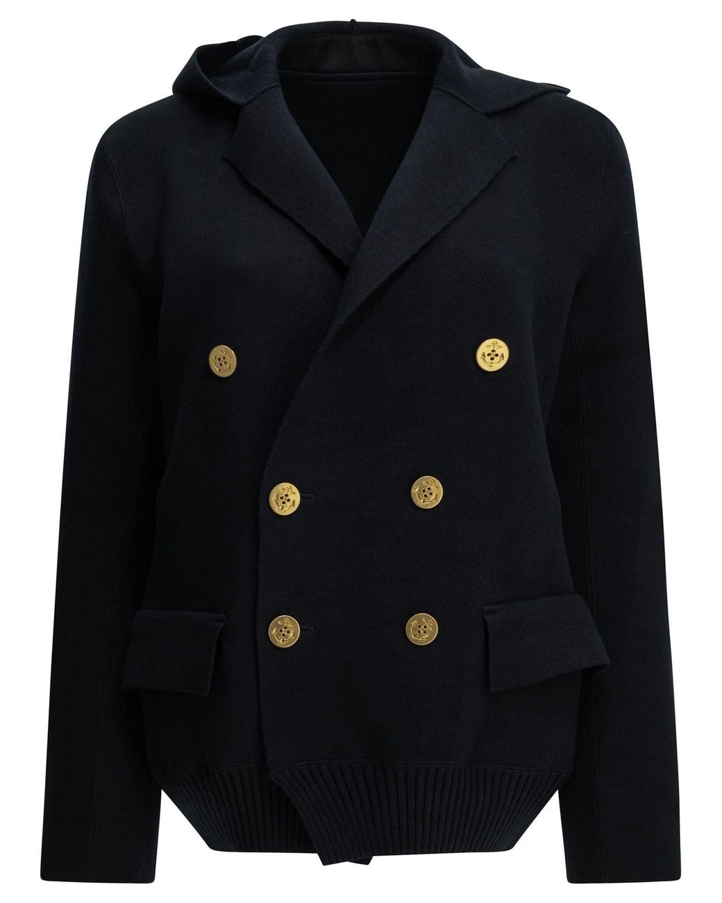 Sacai Blue Double-Breasted Blazer