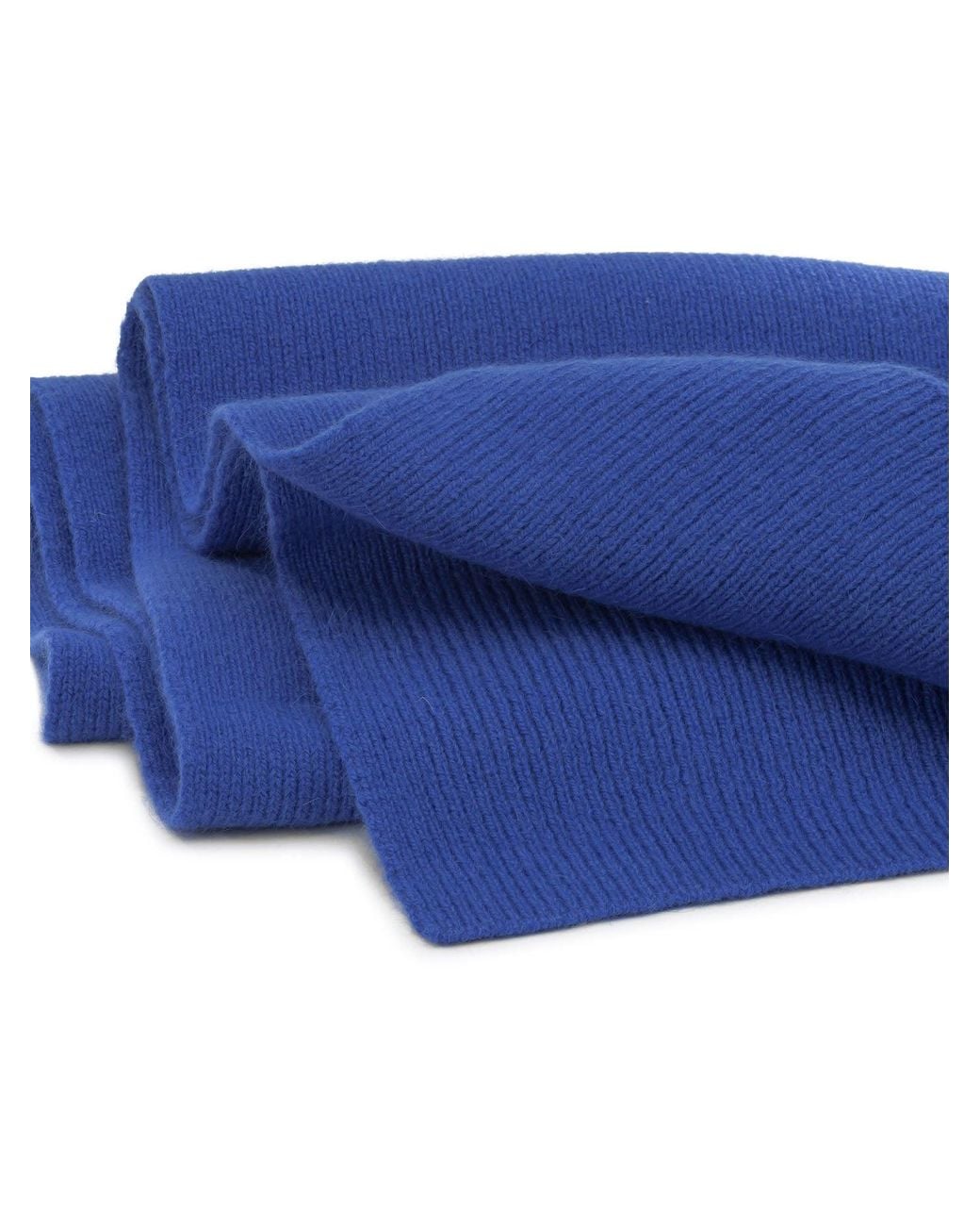 Le Bonnet Blue Wool Caregora Scarf Royal Azure
