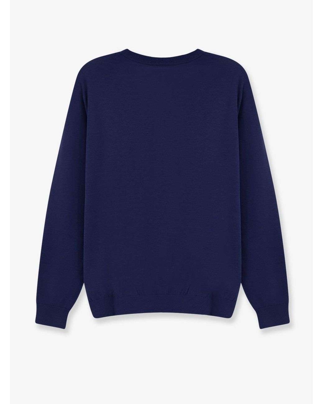 Aspesi Blue Sweater Cotton-Silk-Linen for men