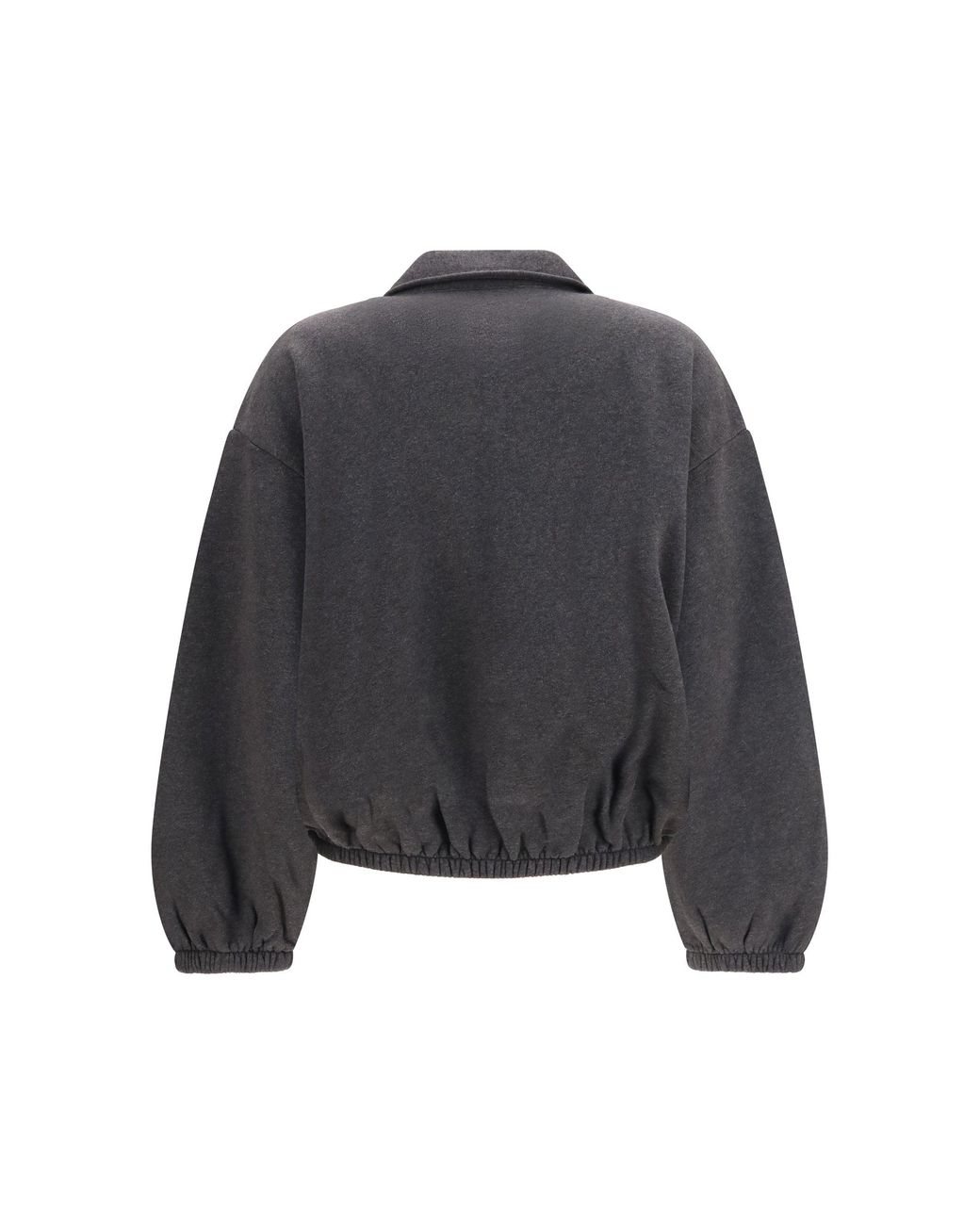 DARKPARK Gray Alva Crop Zip-Up Sweatshirt Dark