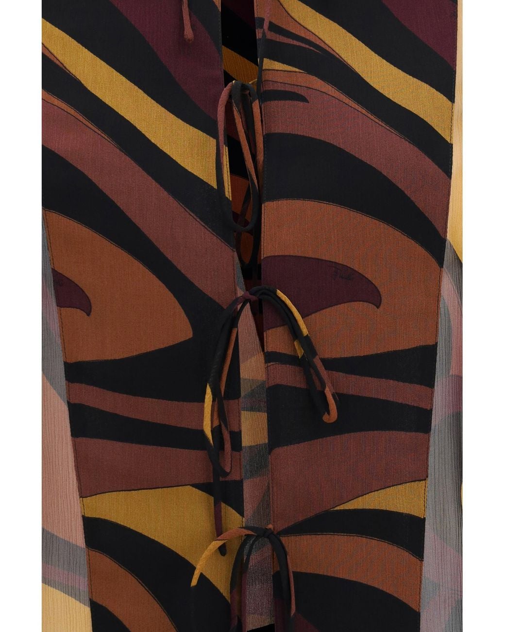 Emilio Pucci Brown Creponne Shirt