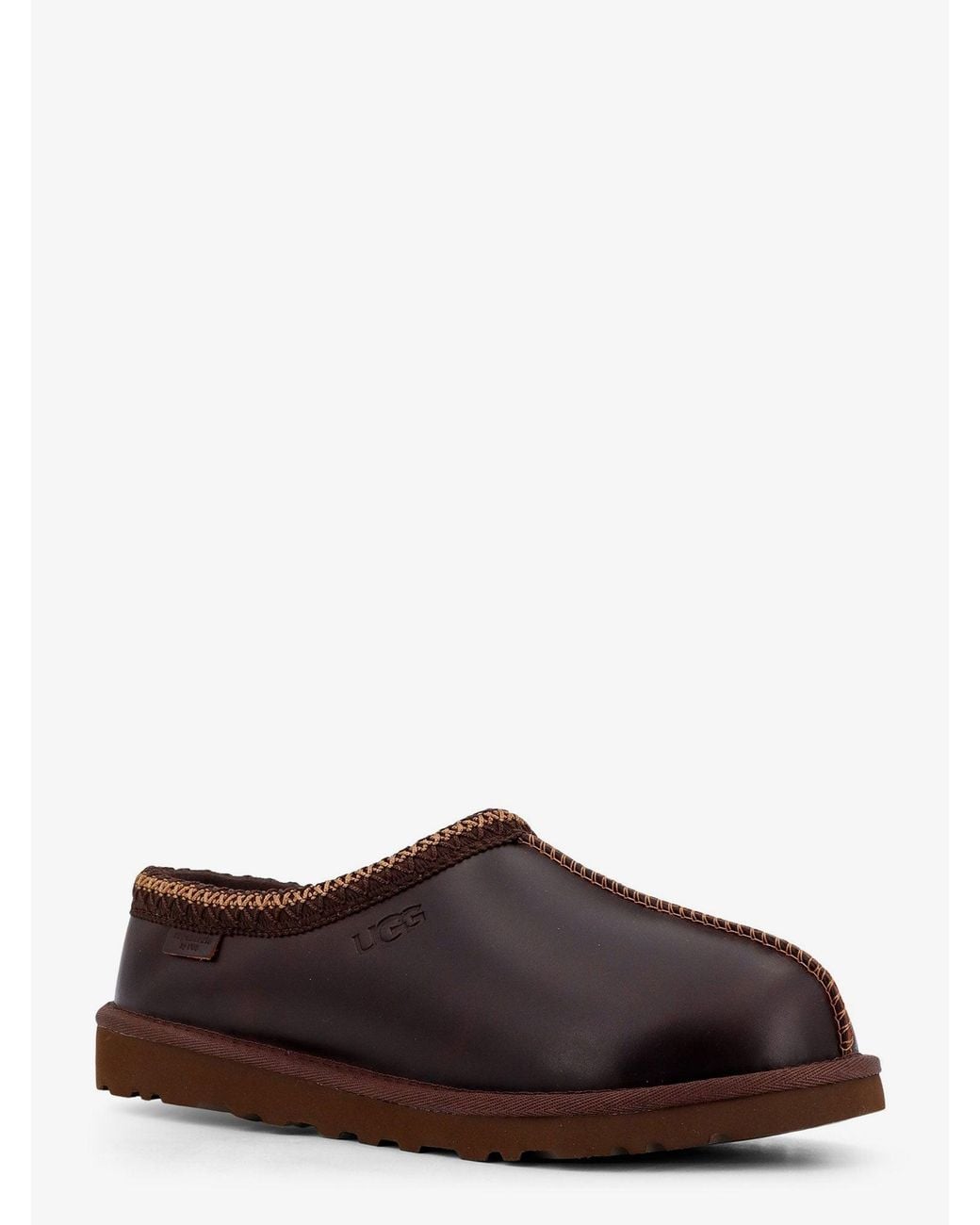 Ugg White Tasman Lthr Regen Leather Mule for men