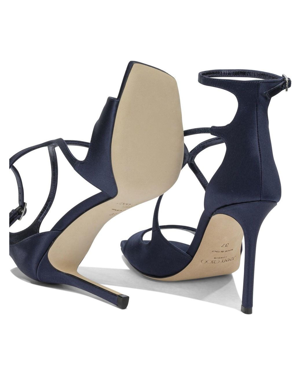Jimmy Choo Blue "Azia 95Mm" Heeled Sandals