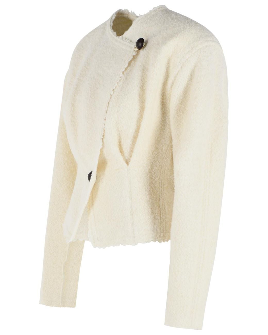 Isabel Marant Natural 'Suna' Ivory Virgin Wool Blend Jacket