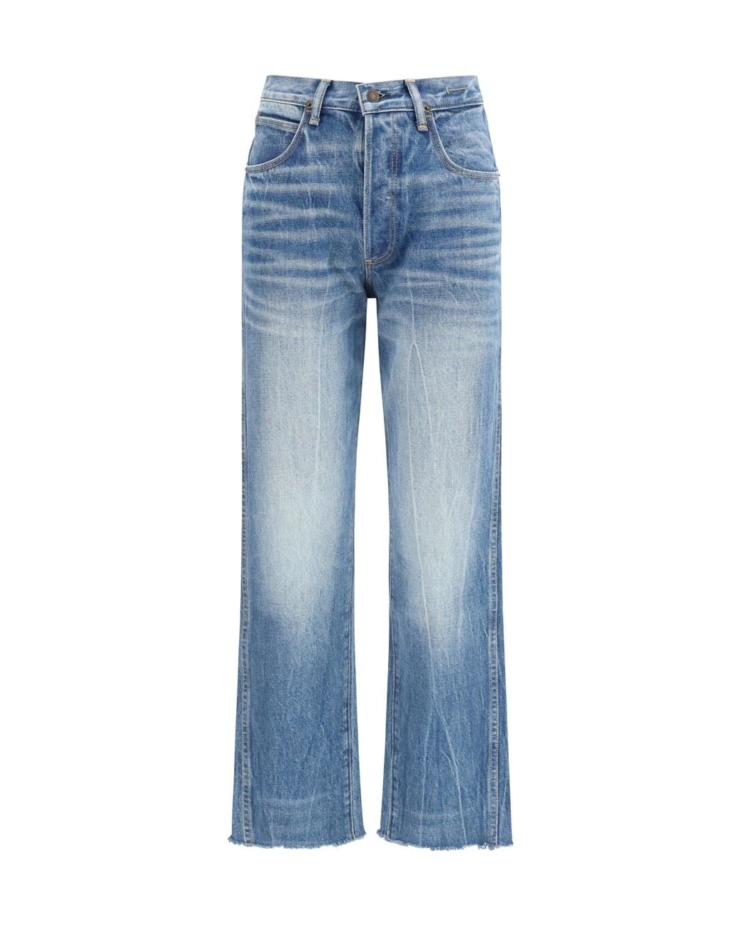 Tom Ford Blue Washed Denim Cigarette Jeans