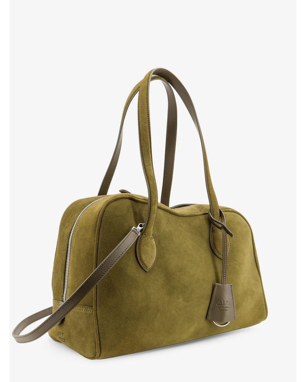 Atp Atelier Green Noale Suede Shoulder Bag