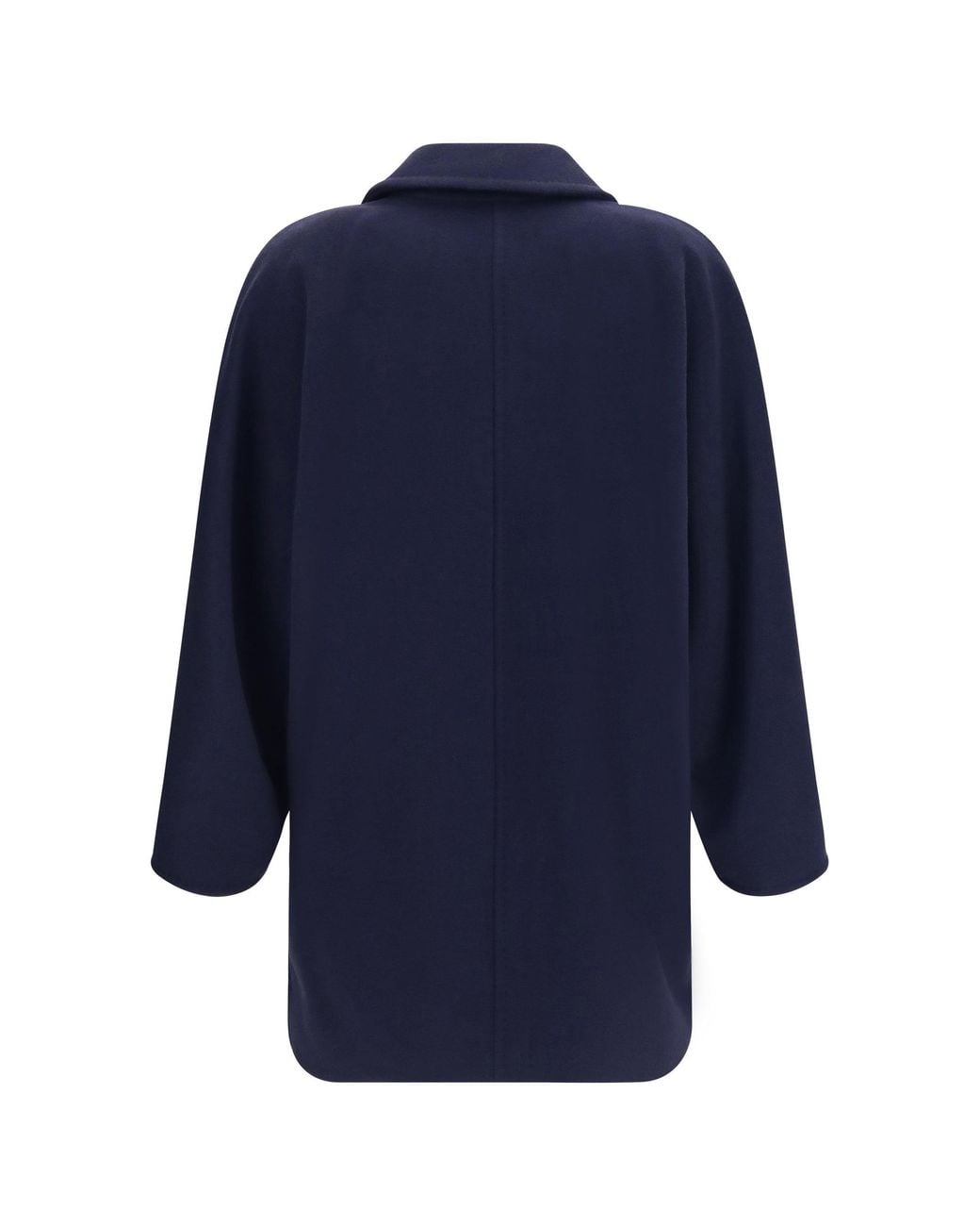Max Mara Blue Rebus Double-Breasted Jacket
