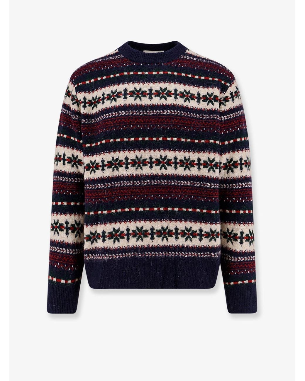 DUNST Blue Fairisle Sweater