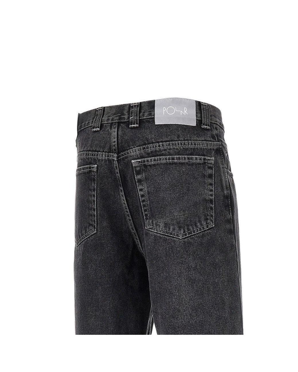 POLAR SKATE Black '93' Oversized Fit Jeans for men