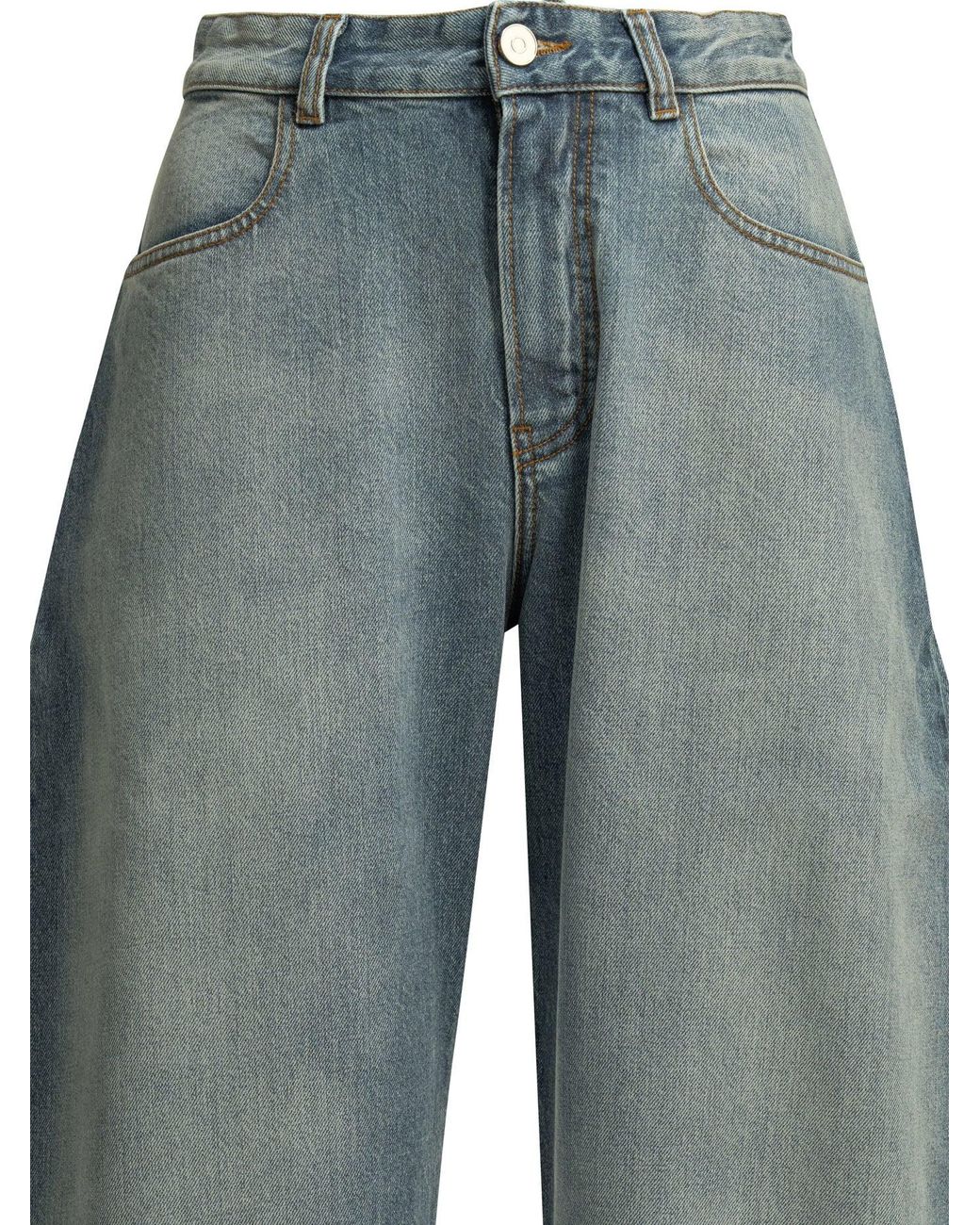 Alaïa Blue Wide Leg Jeans