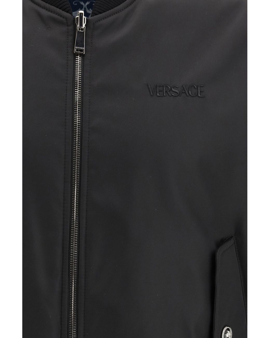 Versace Black Bomber Jackets for men
