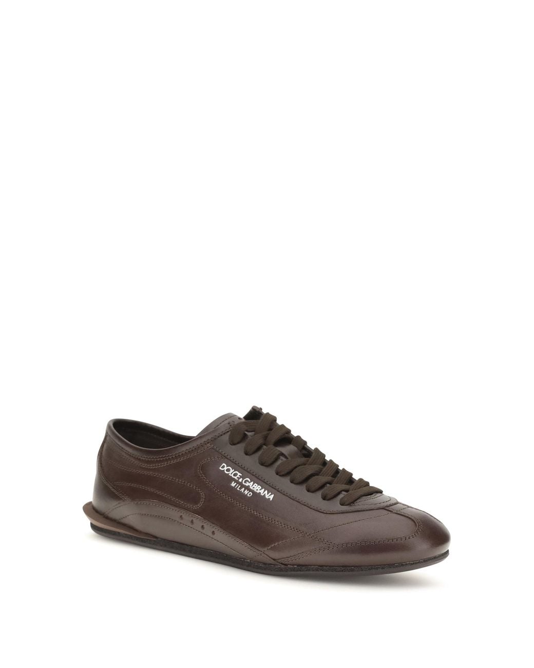 Dolce & Gabbana Brown Dolce & Gabbana Lipari Low-Top Sneakers for men