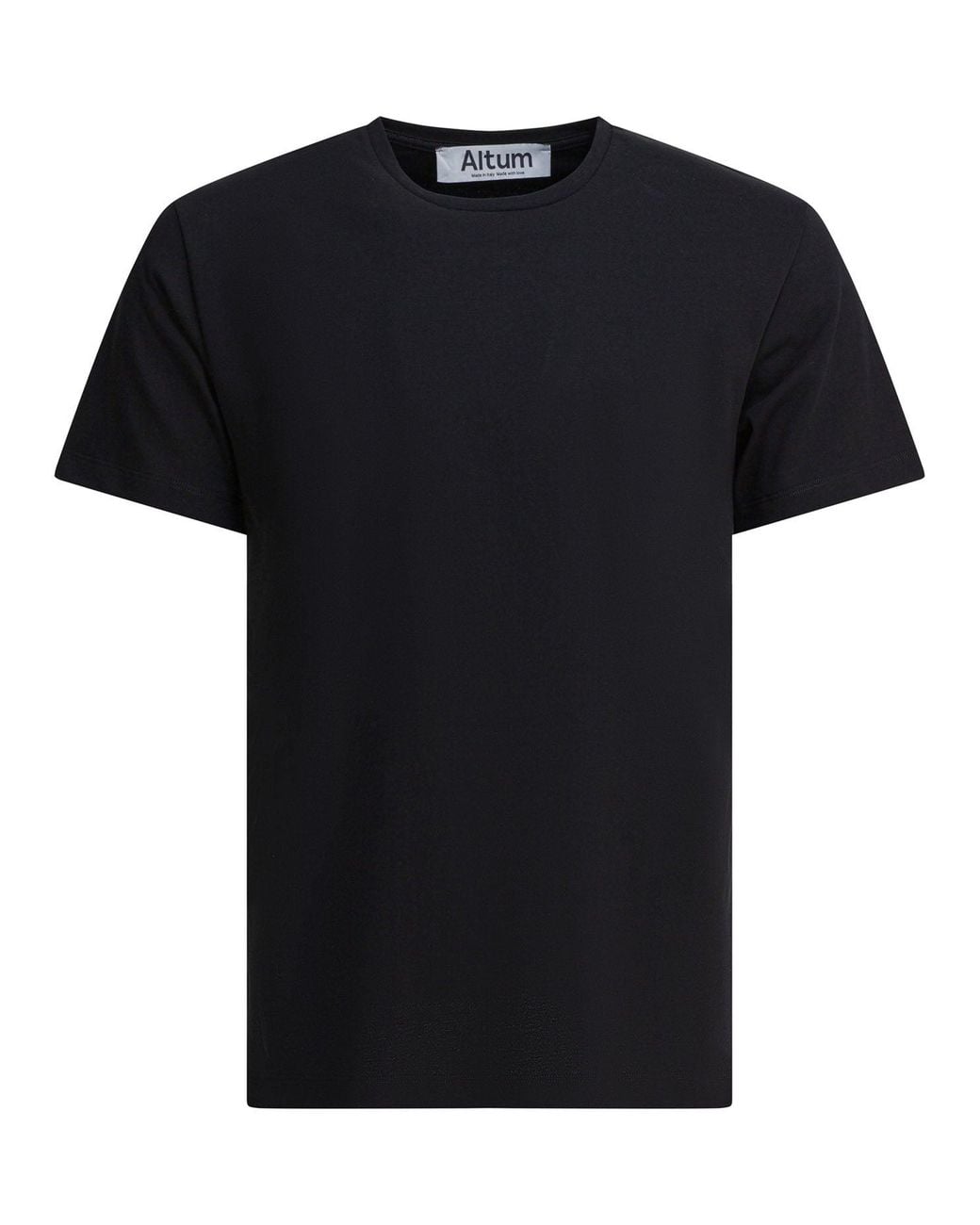 Altum Black Cotton T-Shirt for men