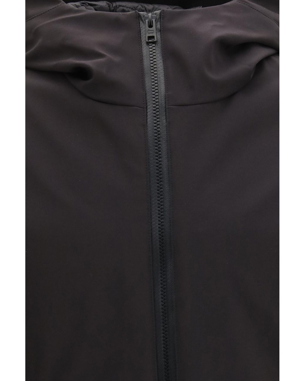 Woolrich Black Pacific Soft Shell Hooded Jacket for men