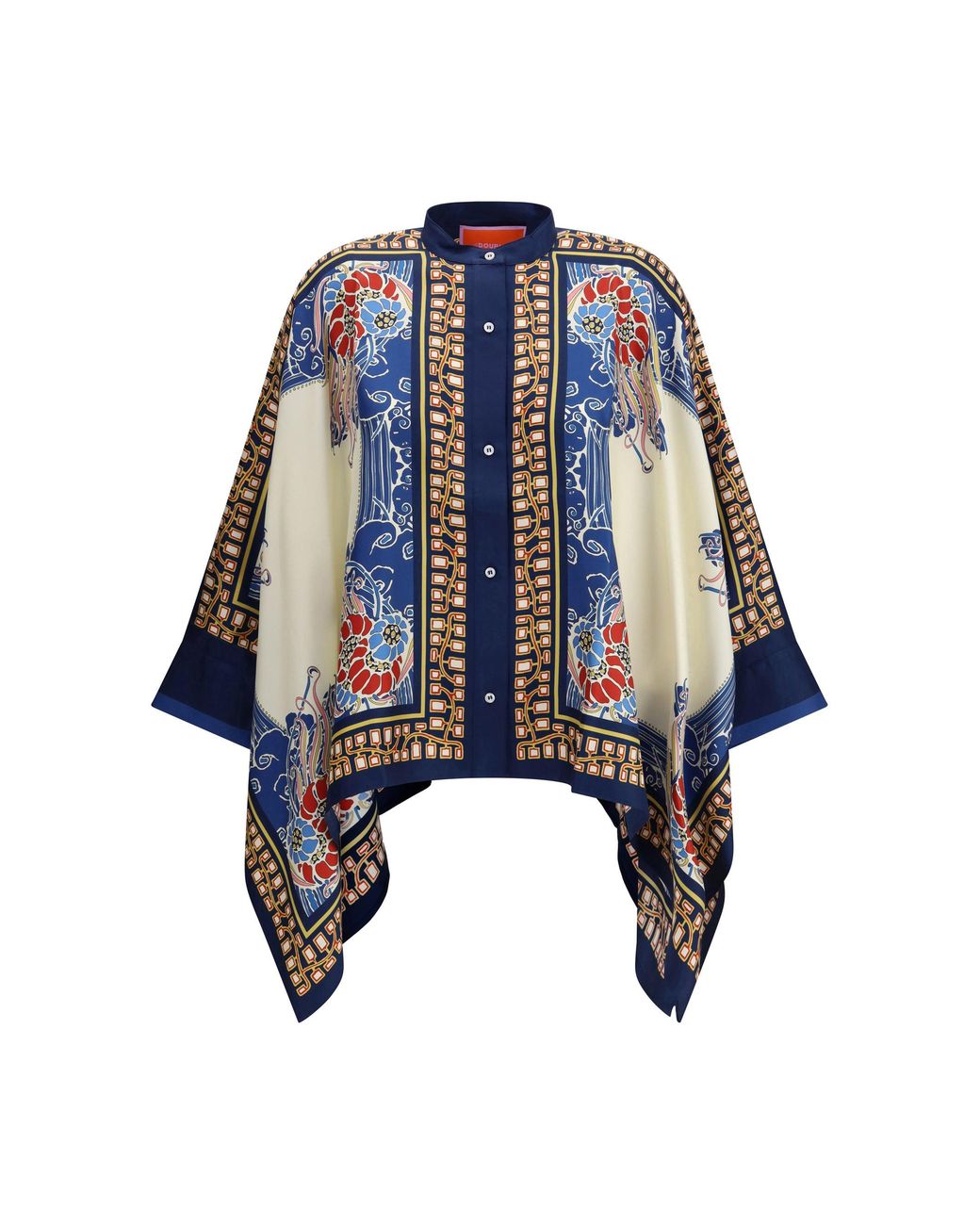 LaDoubleJ Blue Foulard Shirt Silk