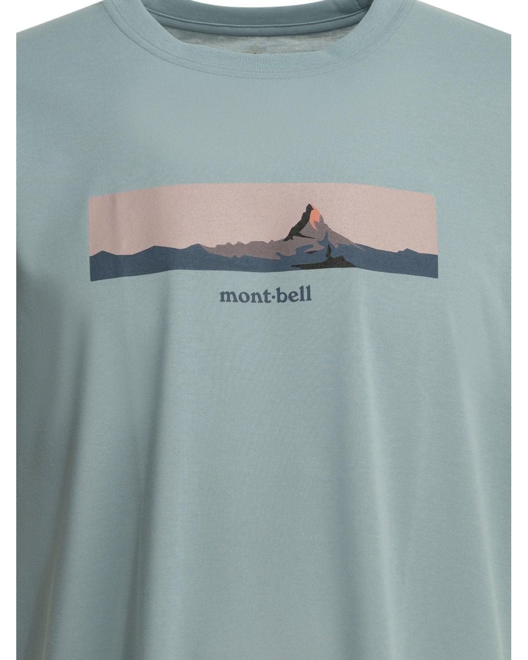 Montbell Blue T-Shirts for men