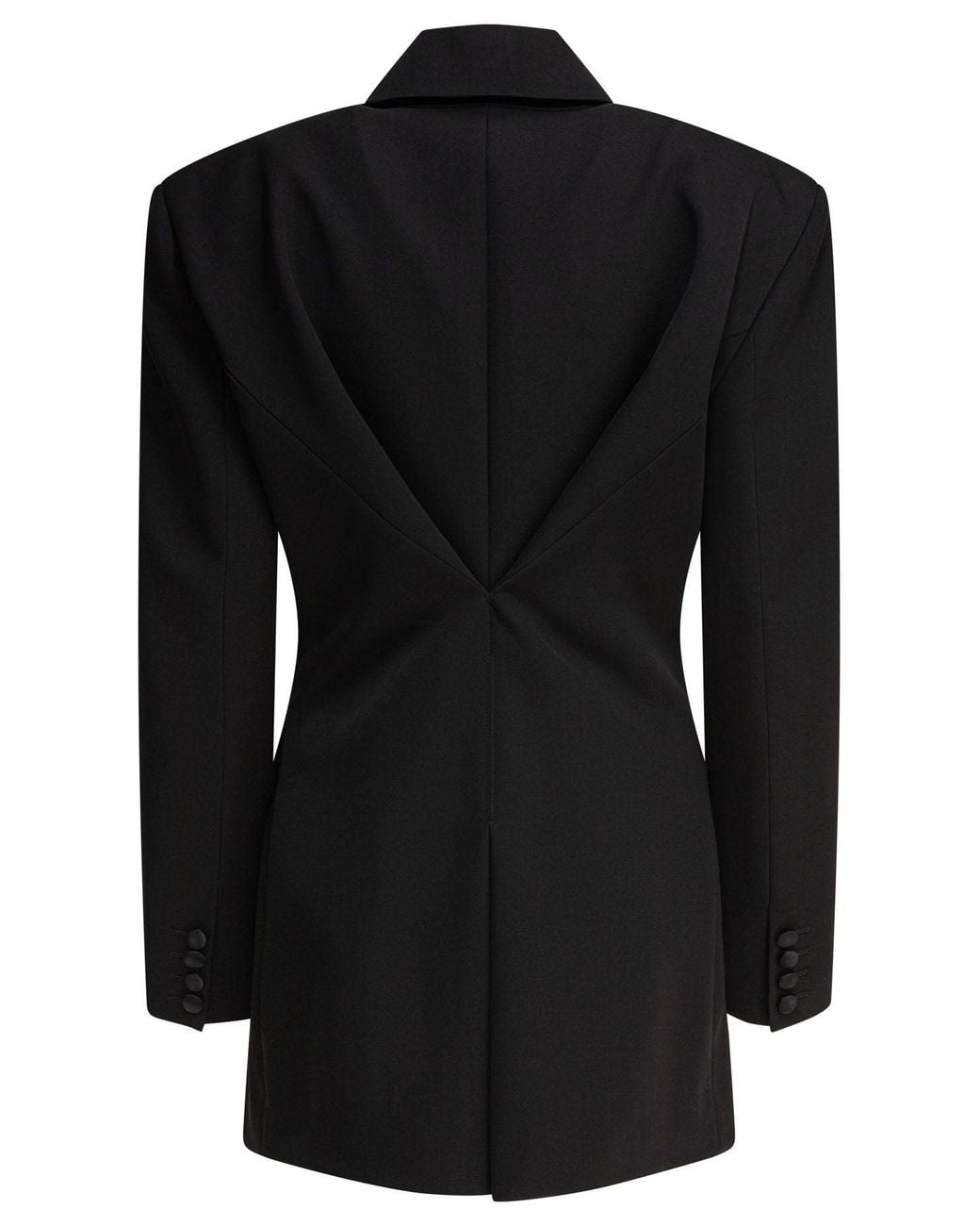 Givenchy Black Blazer With Pleated Back