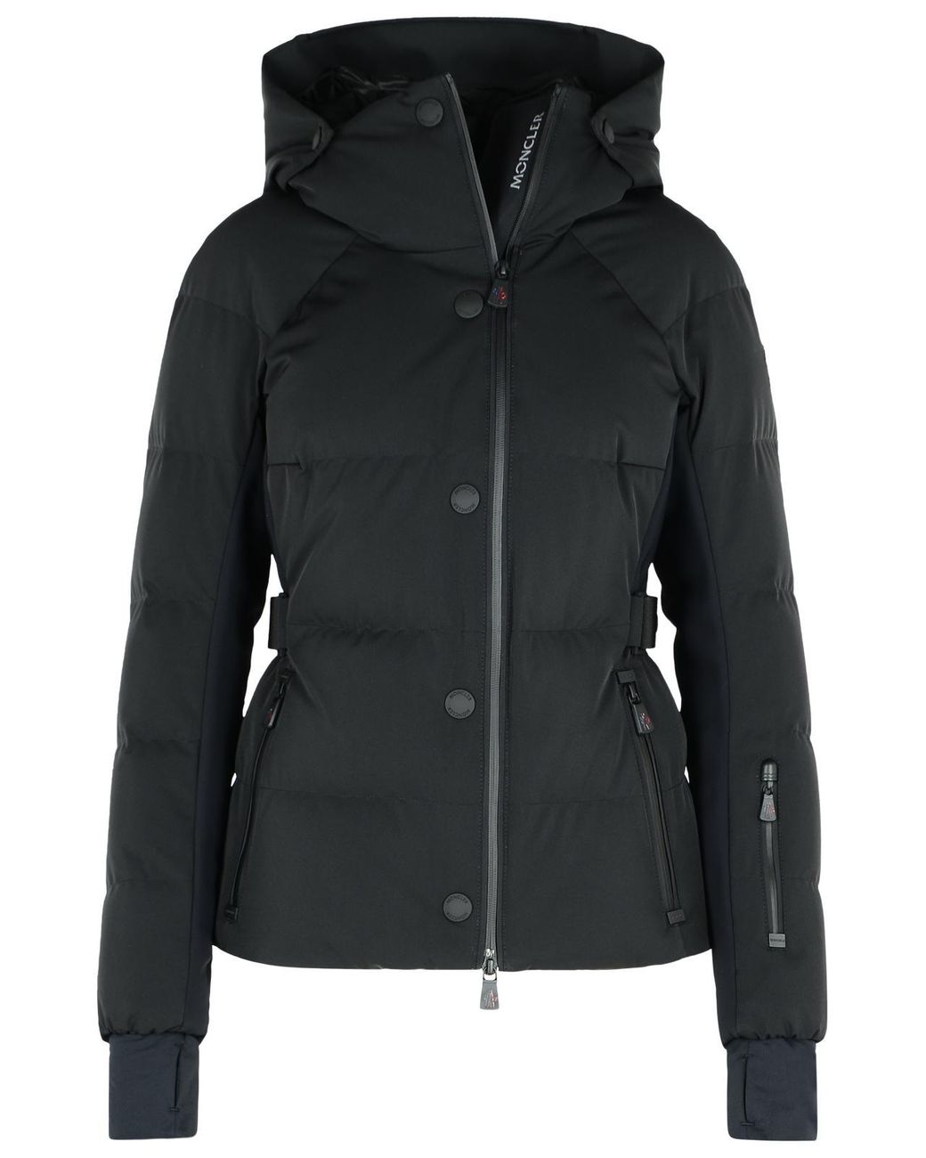Moncler Black 'Guyane' Polyamide Blend Down Jacket