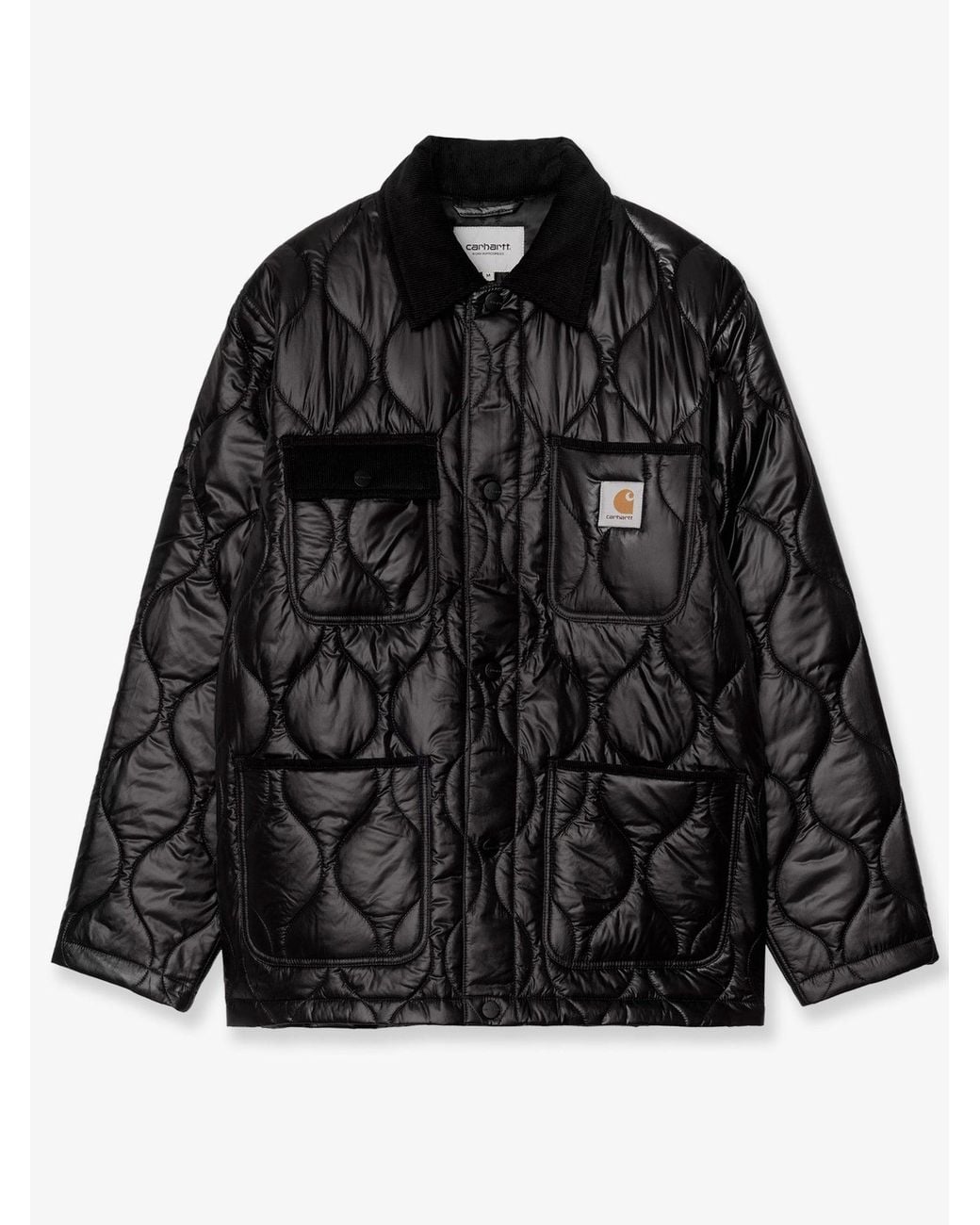 Carhartt Black Oscar Chore Liner Quilted Nylon Jacket for men