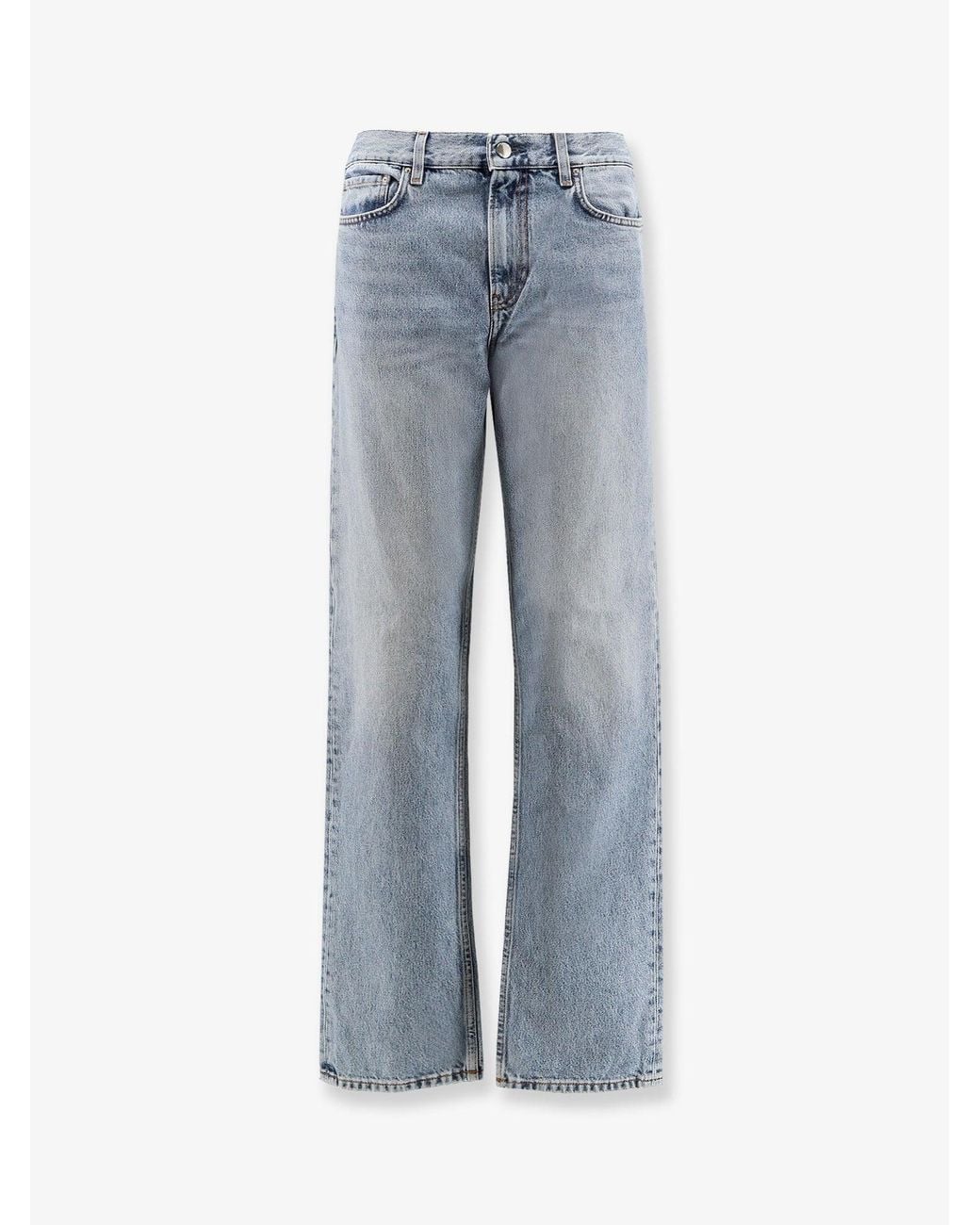 Totême Blue Low Straight Organic Cotton Jeans