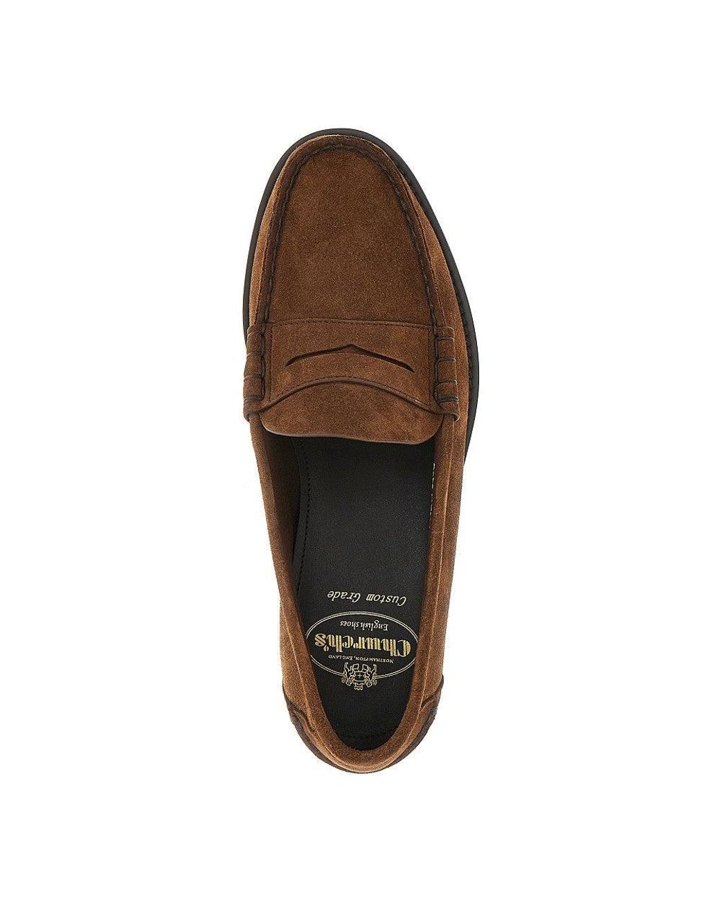 Church's Brown 'Rowley' Suede Leather Loafers for men