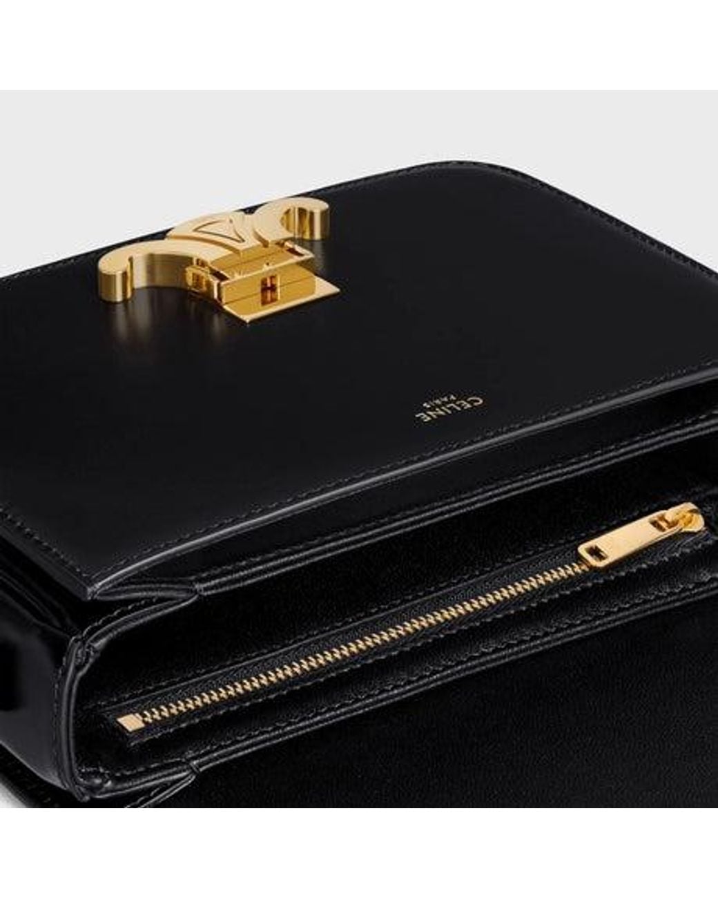 Céline Black "Teen Triomphe" Mini Crossbody Bag