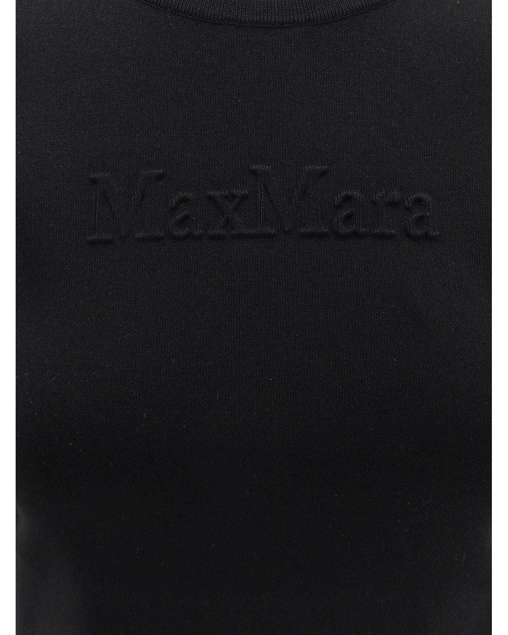 Max Mara Black Adelio Viscose Blend T-Shirt