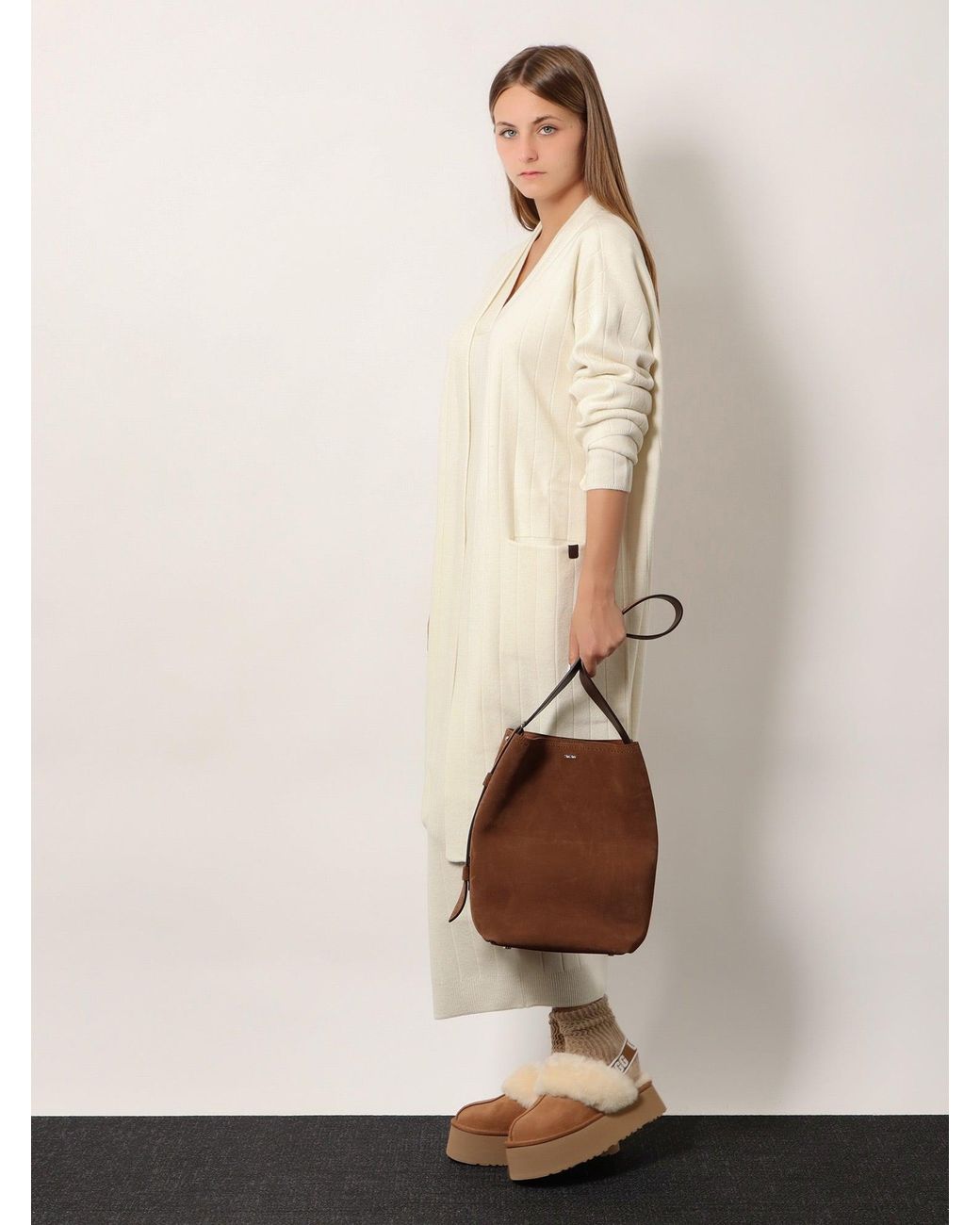 Max Mara Natural Track Panel Style Sneakers