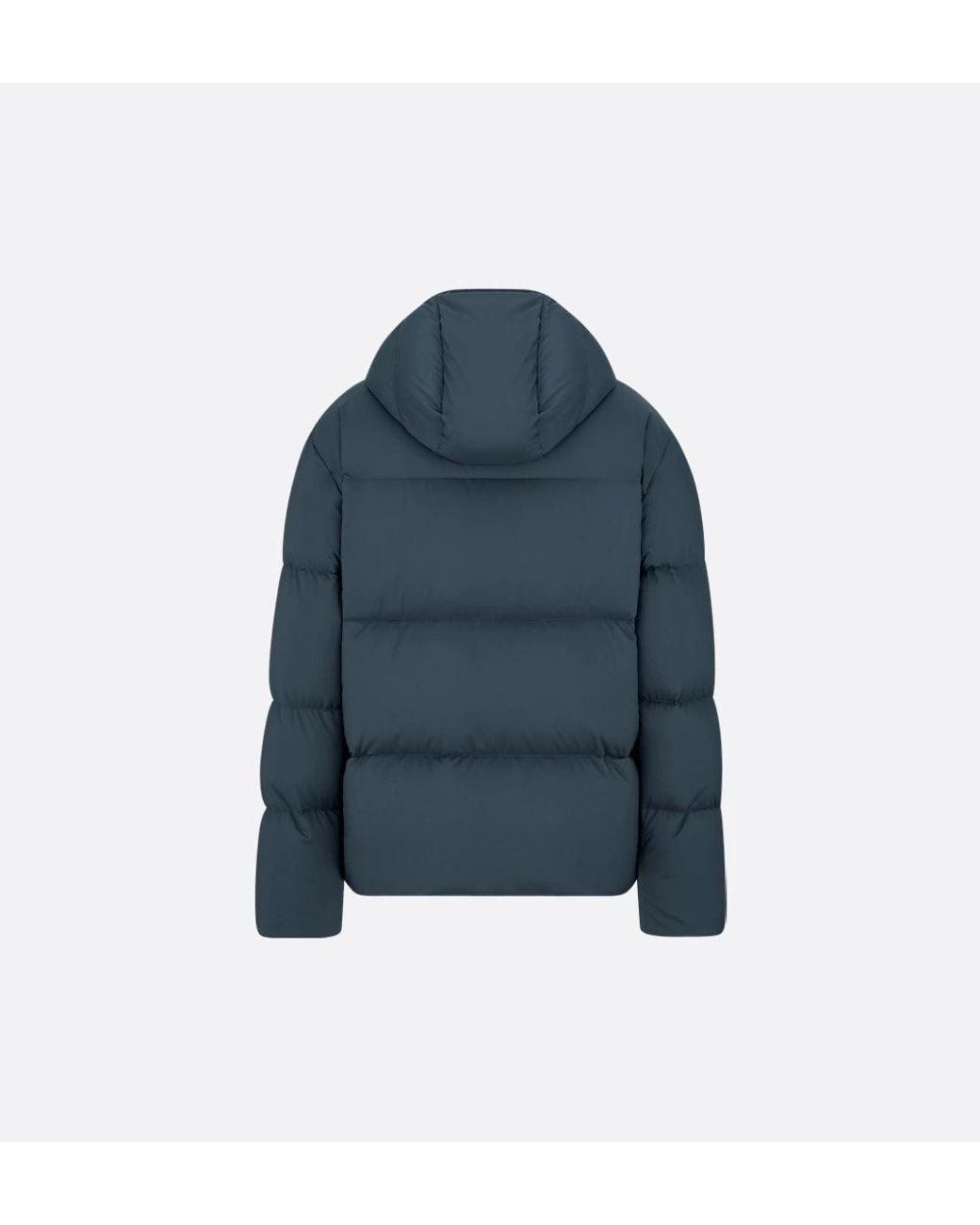 Dior Blue "Cd Icon" Quilted Hooded Down Jacket