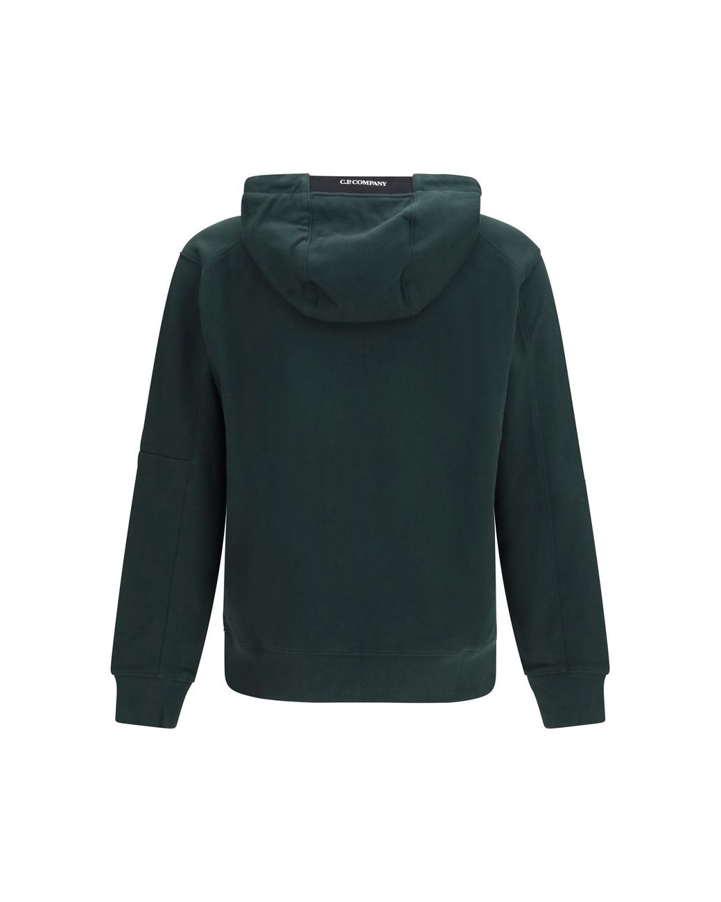 C P Company Green Diagonal-Weave Cotton Fleece Sweatshirt for men