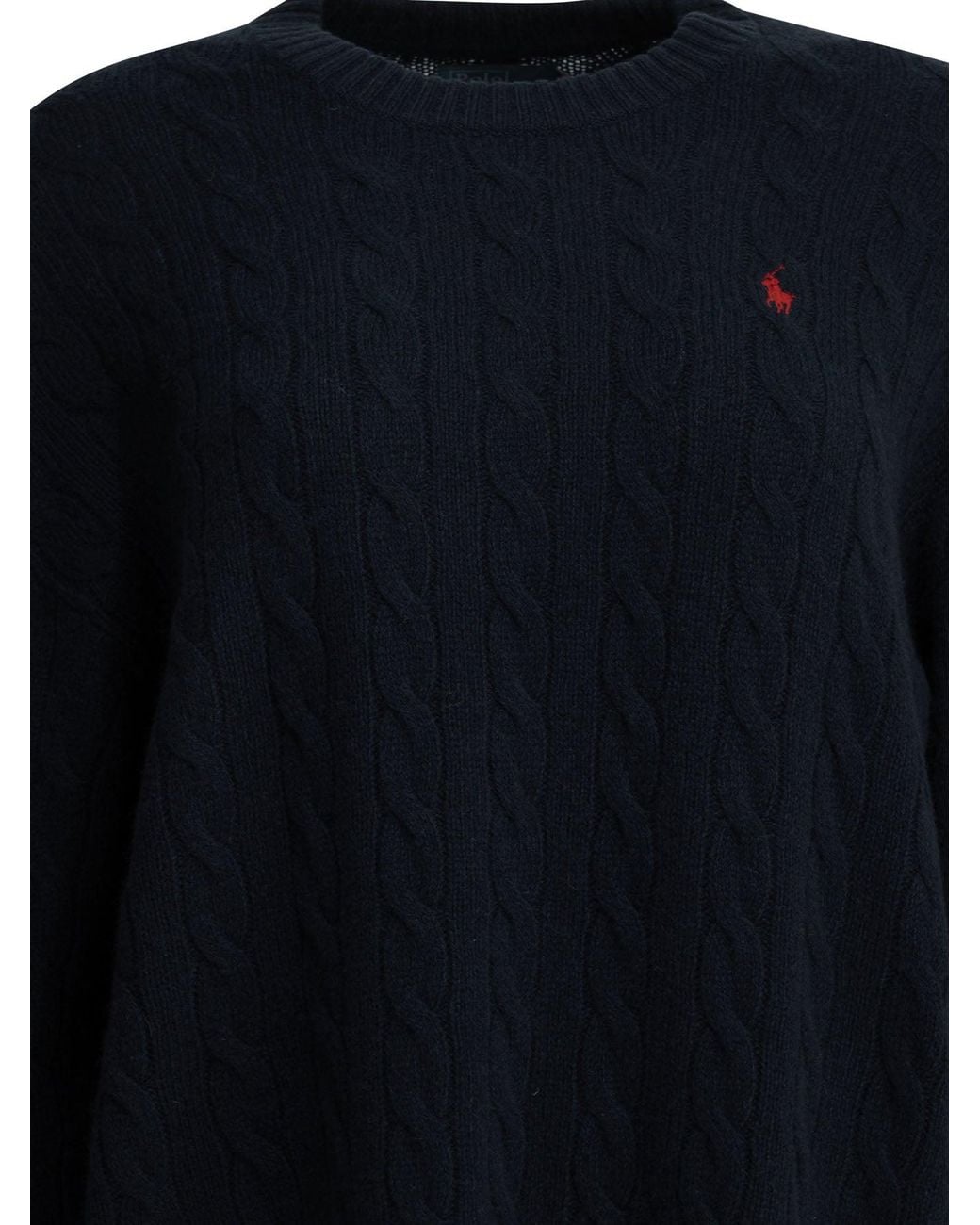 Polo Ralph Lauren Blue Short Knit Dress With Logo