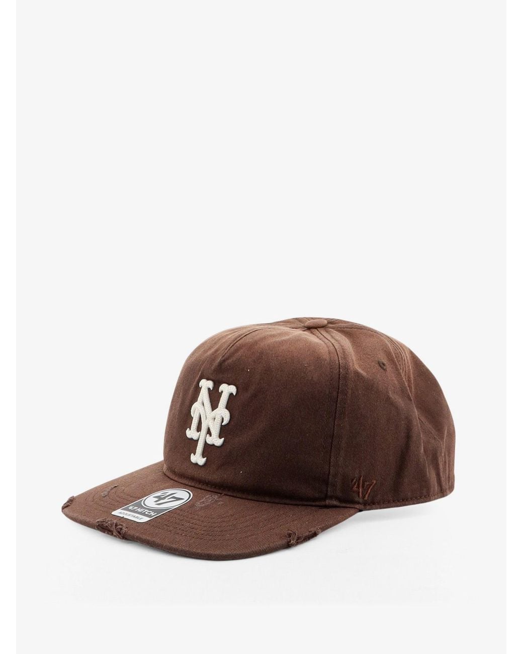Represent Brown Cotton Cap With Embroidered Logo On The Front for men