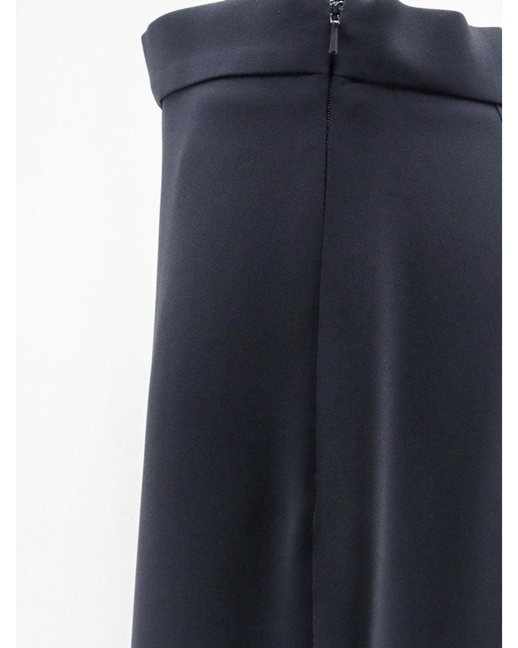 Max Mara Blue Mxmalaggio Trousers With Wide Leg