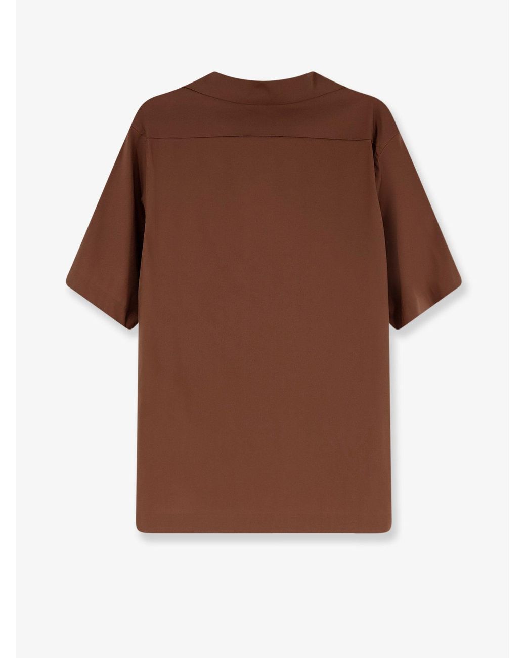 Hevò Brown Shirt Cotton-Blend for men