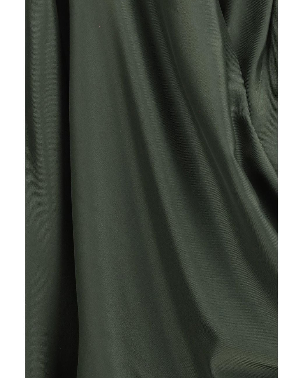 Sa Su Phi Green Silk Wrap Blouse Military