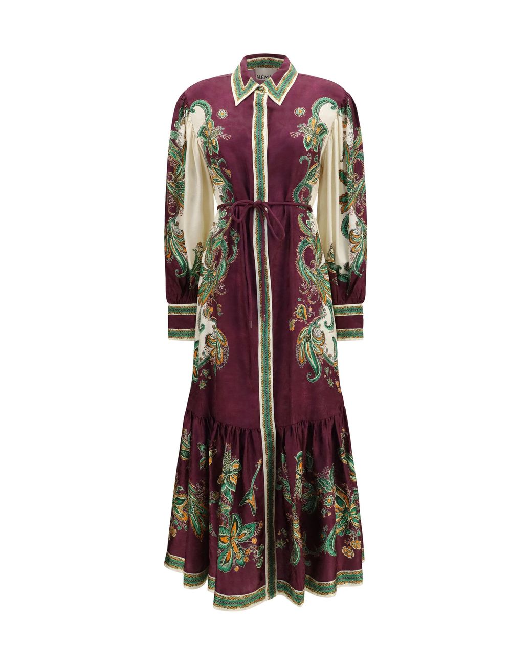 ALÉMAIS Purple Shirt Dress Ruthie