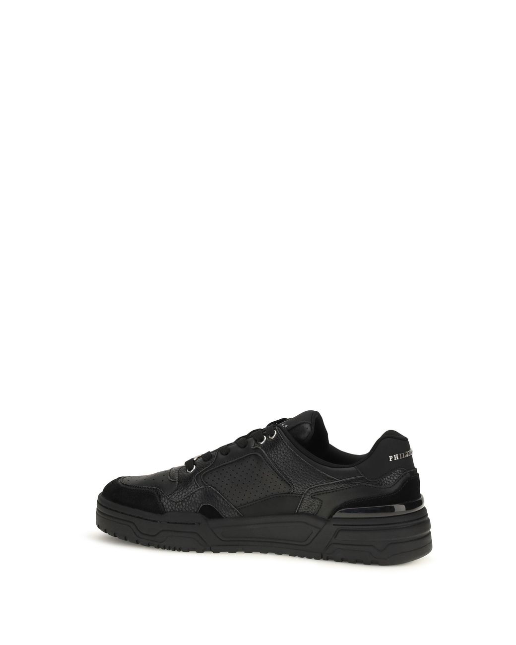 Philipp Plein Black Predator V2 Low Top Sneakers for men