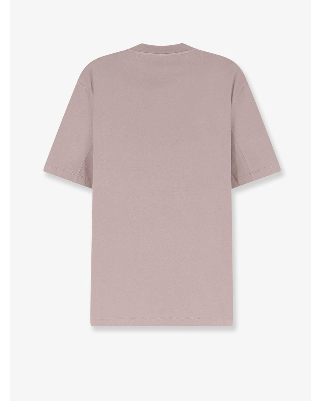 Brunello Cucinelli Pink Cotton T-Shirt for men