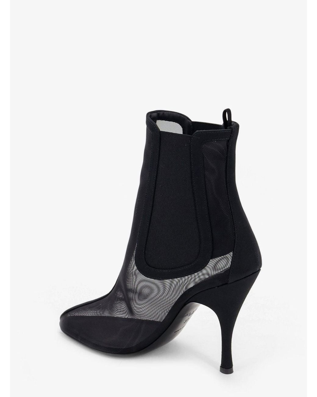 Alaïa Black Mesh Chelsea Boots