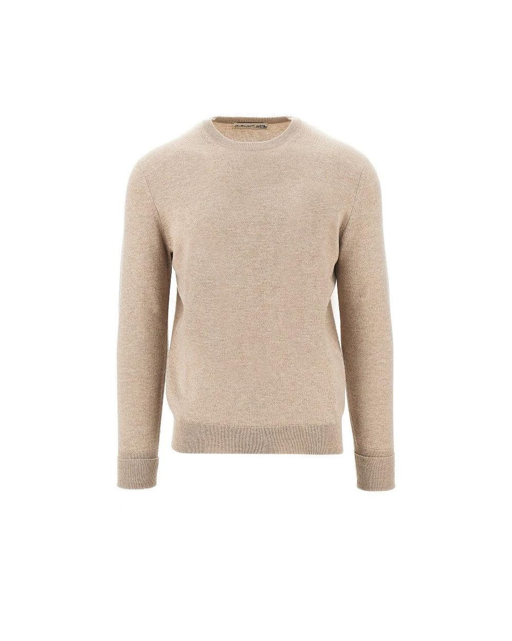 Ballantyne Natural Cashmere Crewneck Sweater for men