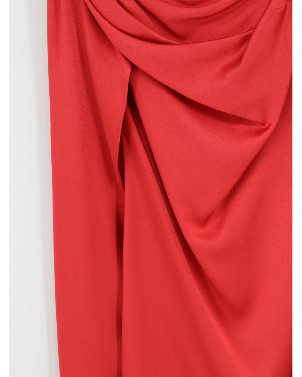 Stella McCartney Red Satin Mini Dress
