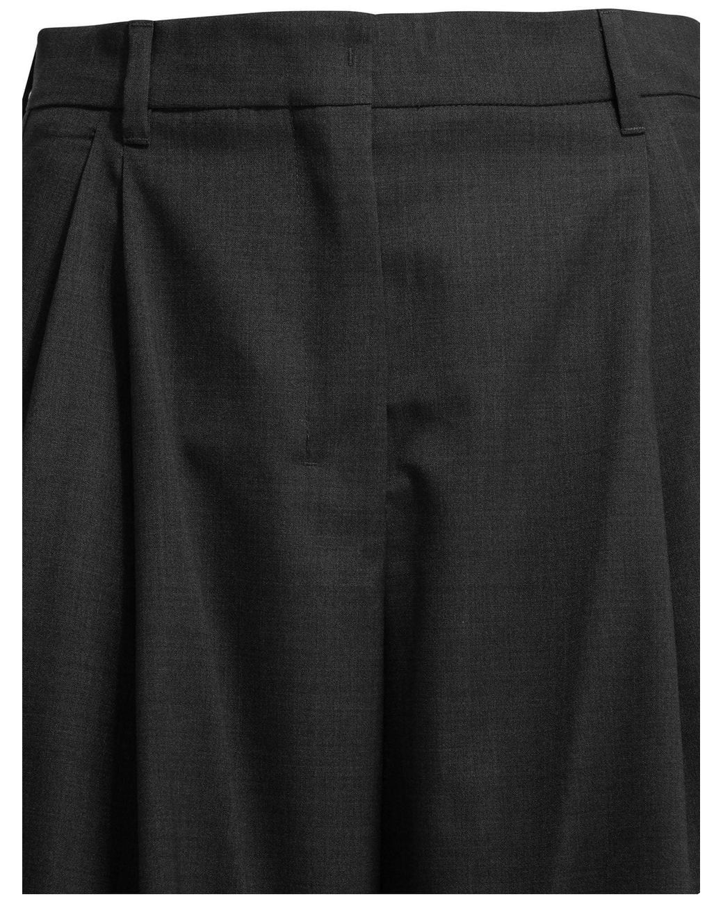 Max Mara Gray Tailored Wool Pants