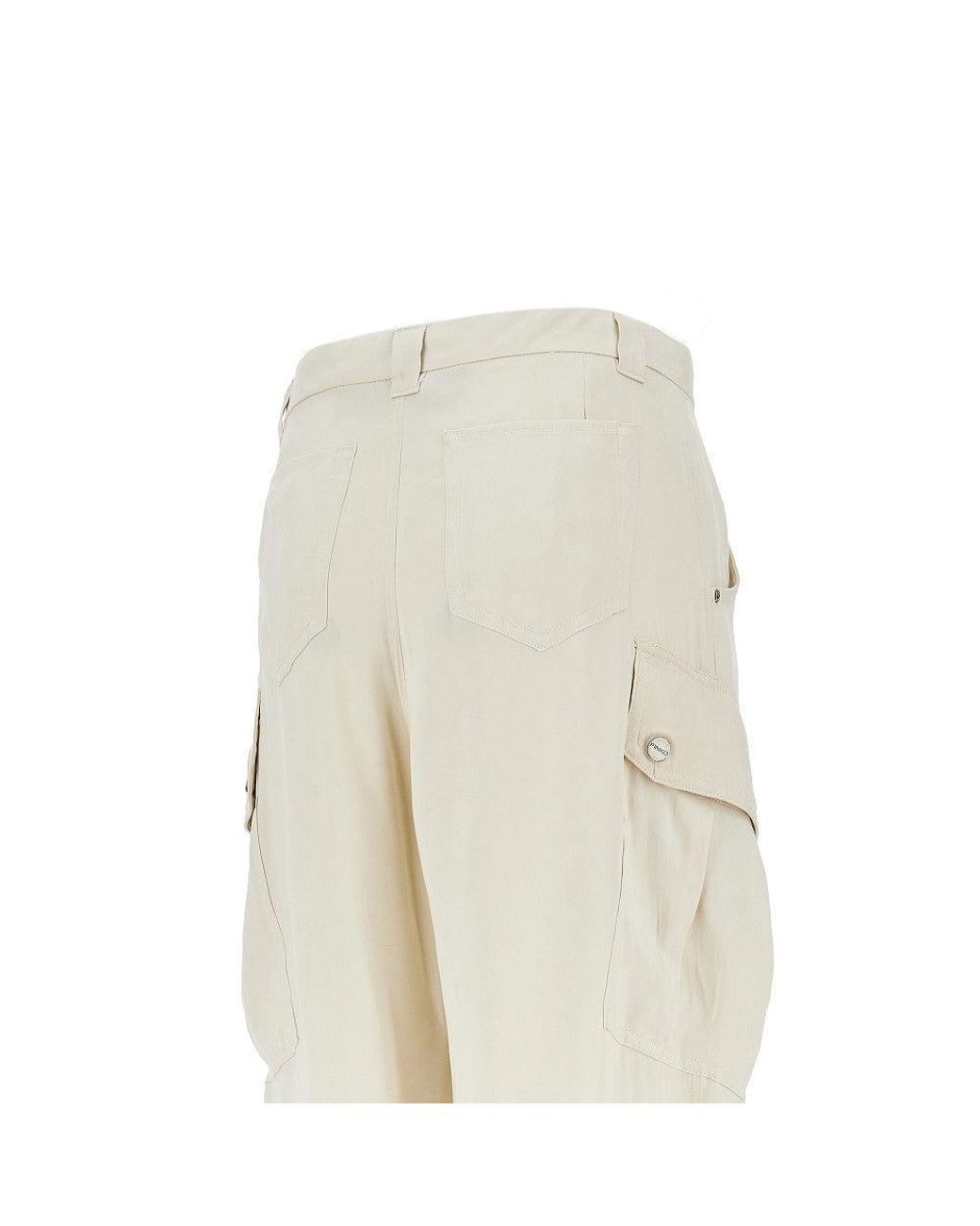 Pinko Natural Twill Cargo Pants