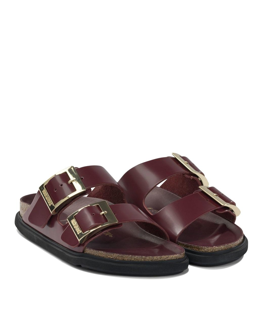 Birkenstock Brown "Arizona Droplet Buckle" Sandals