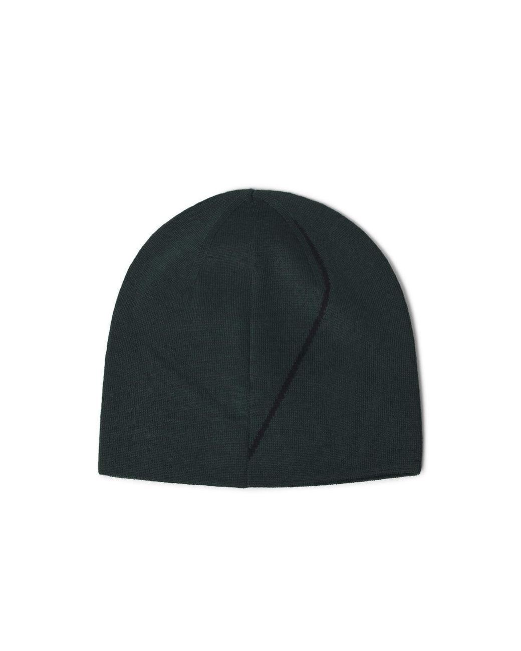Roa Black Wool Beanie Dark for men