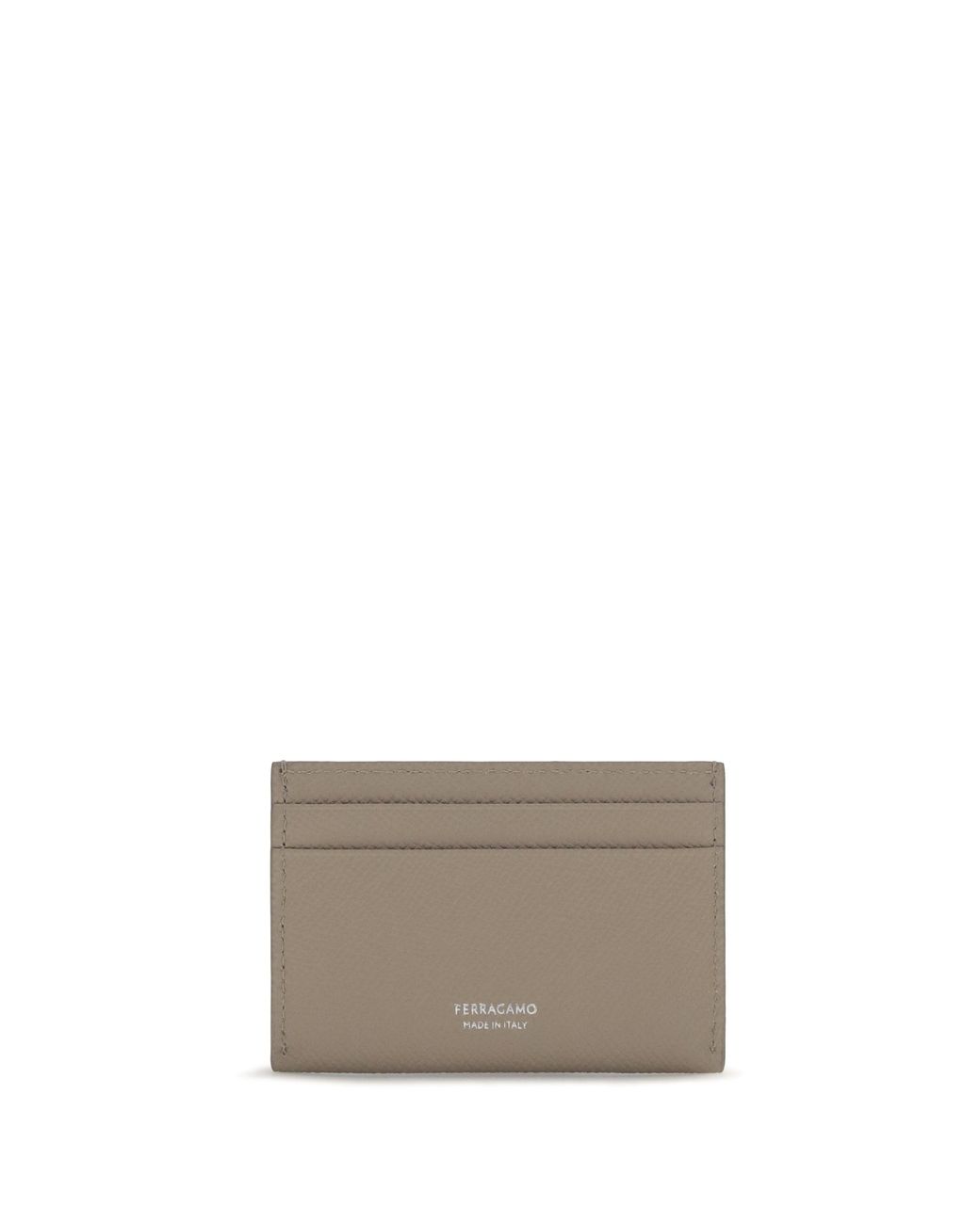 Ferragamo Gray Gancini Card Holder
