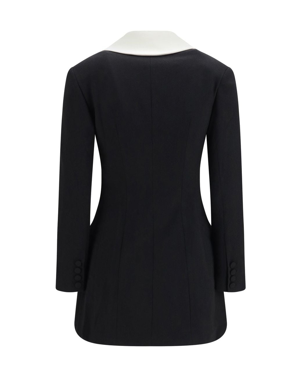 Self-Portrait Black Long Double-Breasted Blazer