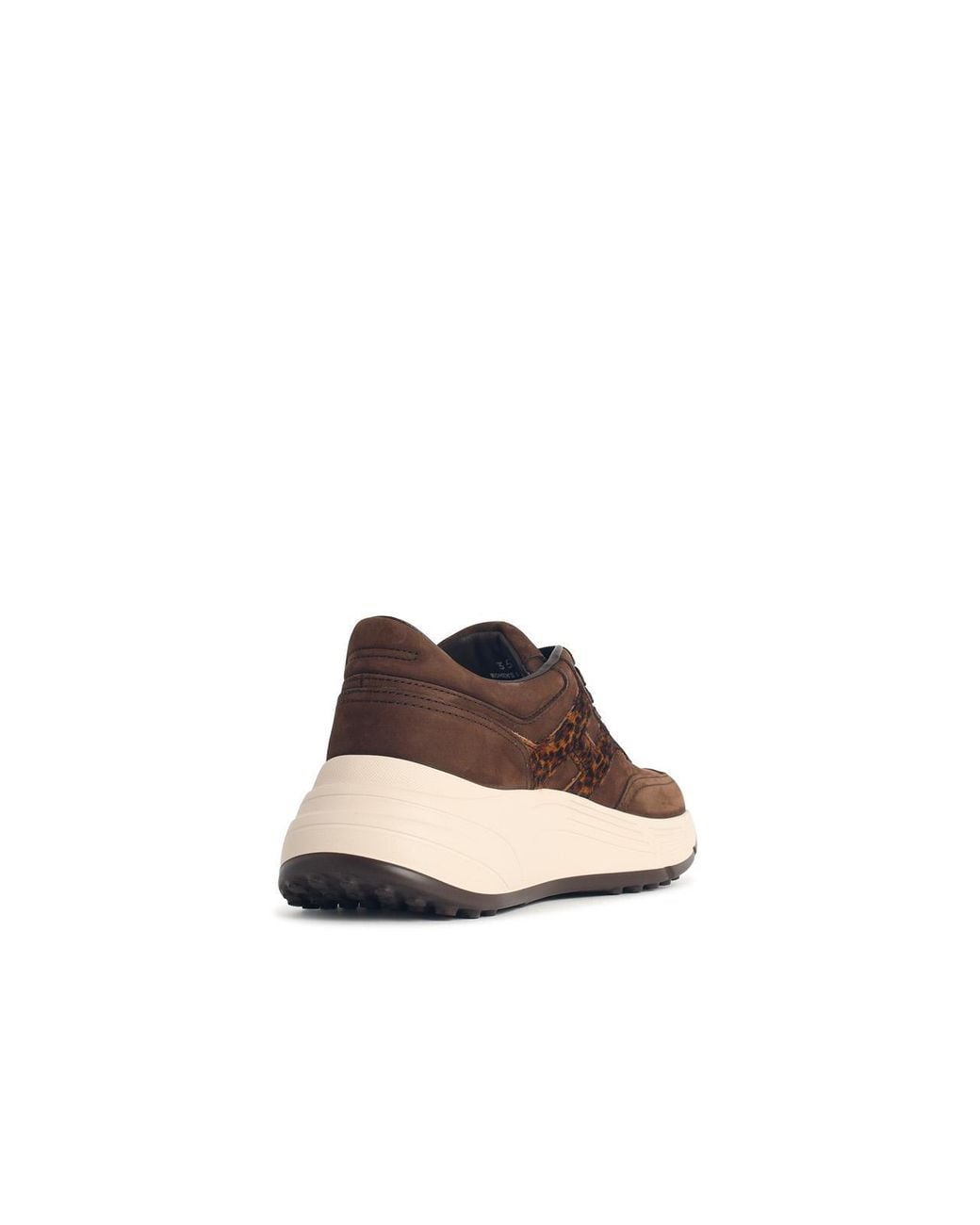 Hogan Brown 'Hi-Fi' Suede Sneakers