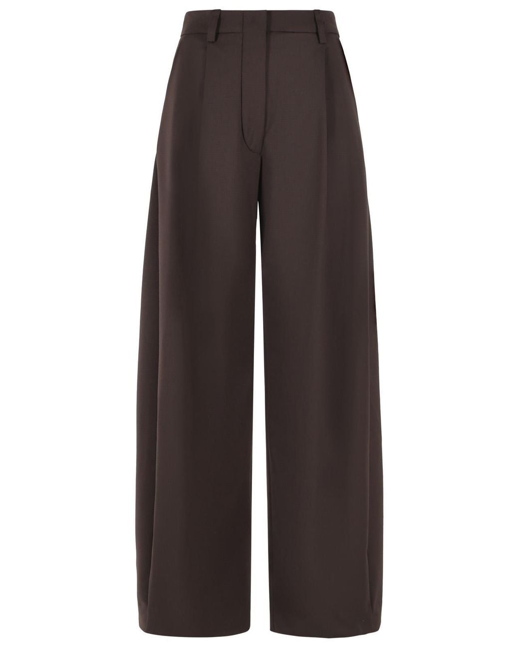THE LATEST Brown 'Billie' Virgin Wool Blend Pants