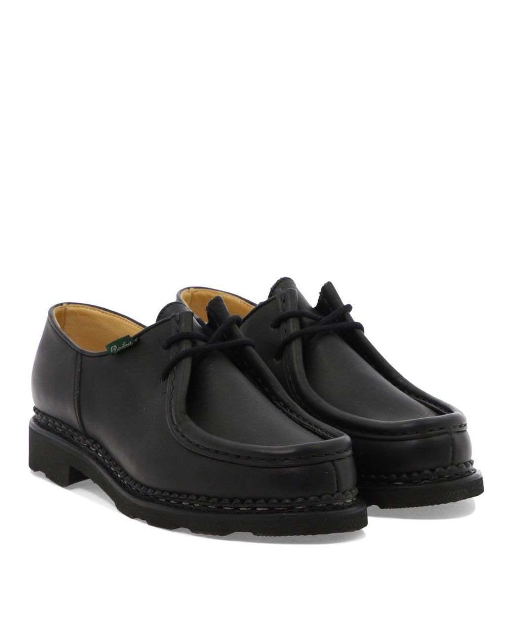 Paraboot Black "Michael Griff" Lace-Up Loafers for men